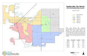 Proposed redistricting map